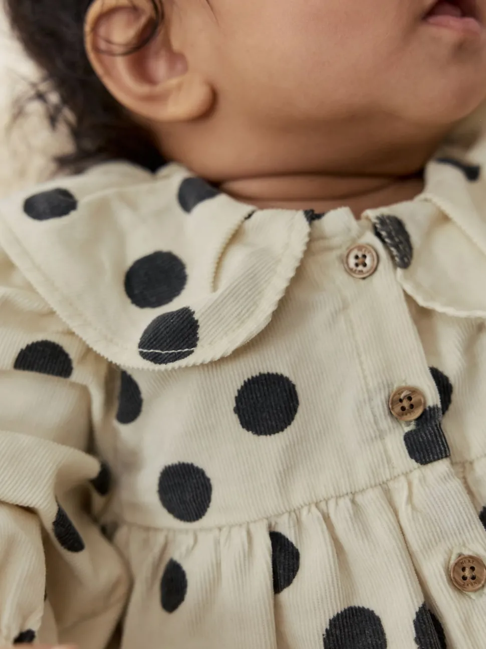 Cream/Charcoal Polka Dot Baby Bloomer Rompers Set 2 Piece with Tights (0mths-3yrs)