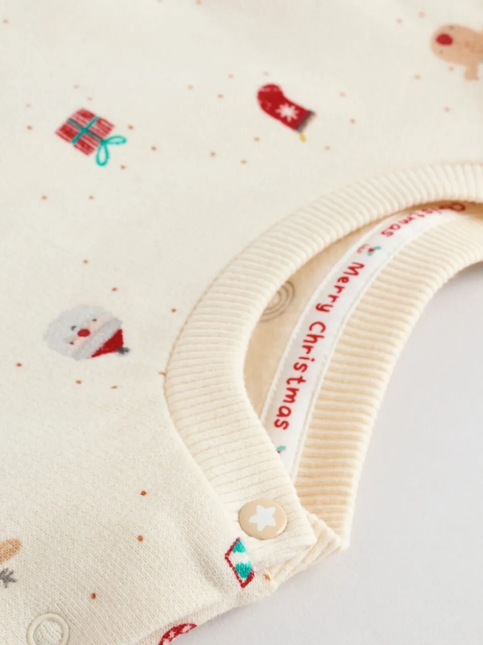 Cream Christmas Sweat and Joggers Baby Set (0mths-2yrs)