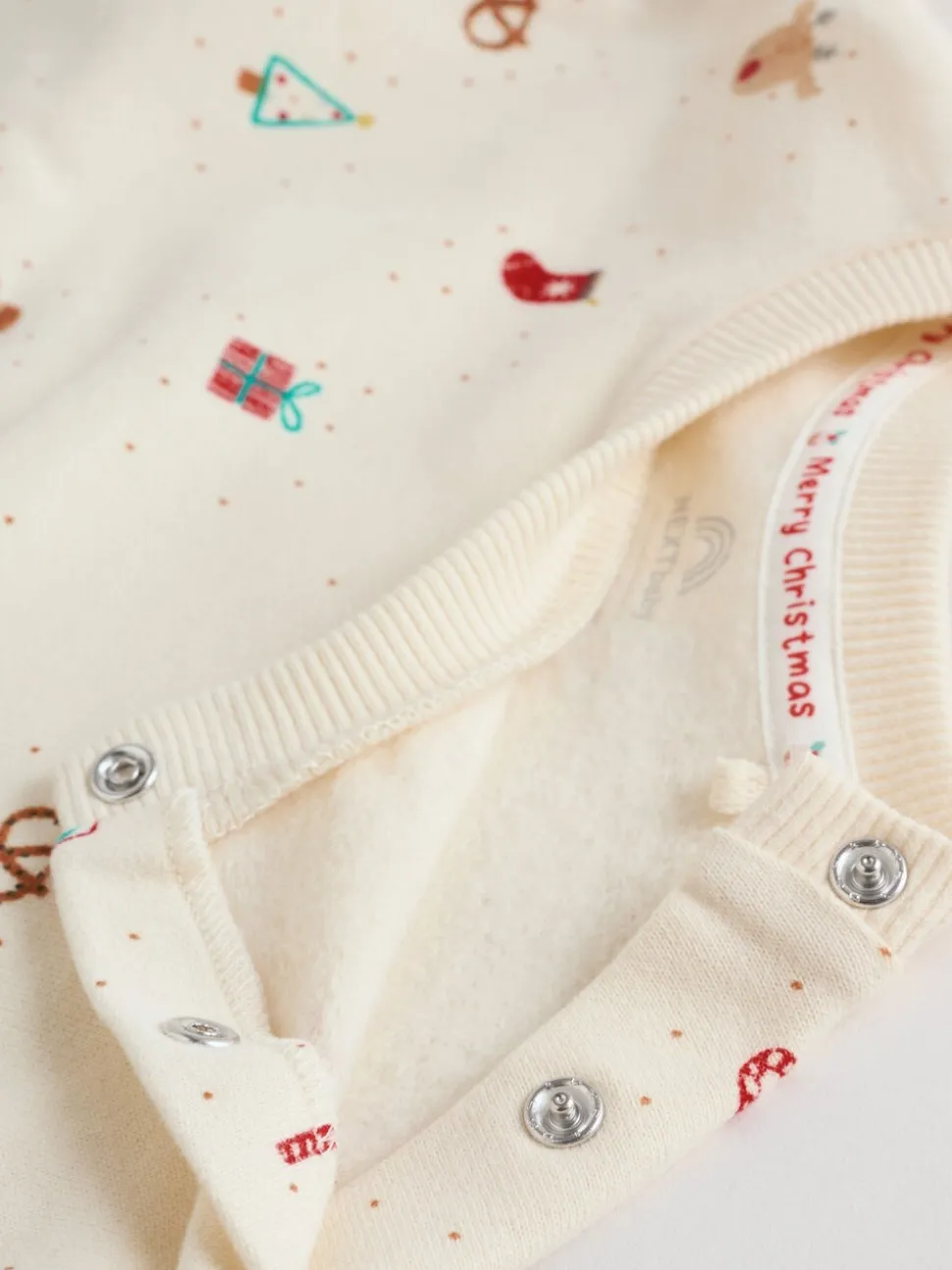 Cream Christmas Sweat and Joggers Baby Set (0mths-2yrs)