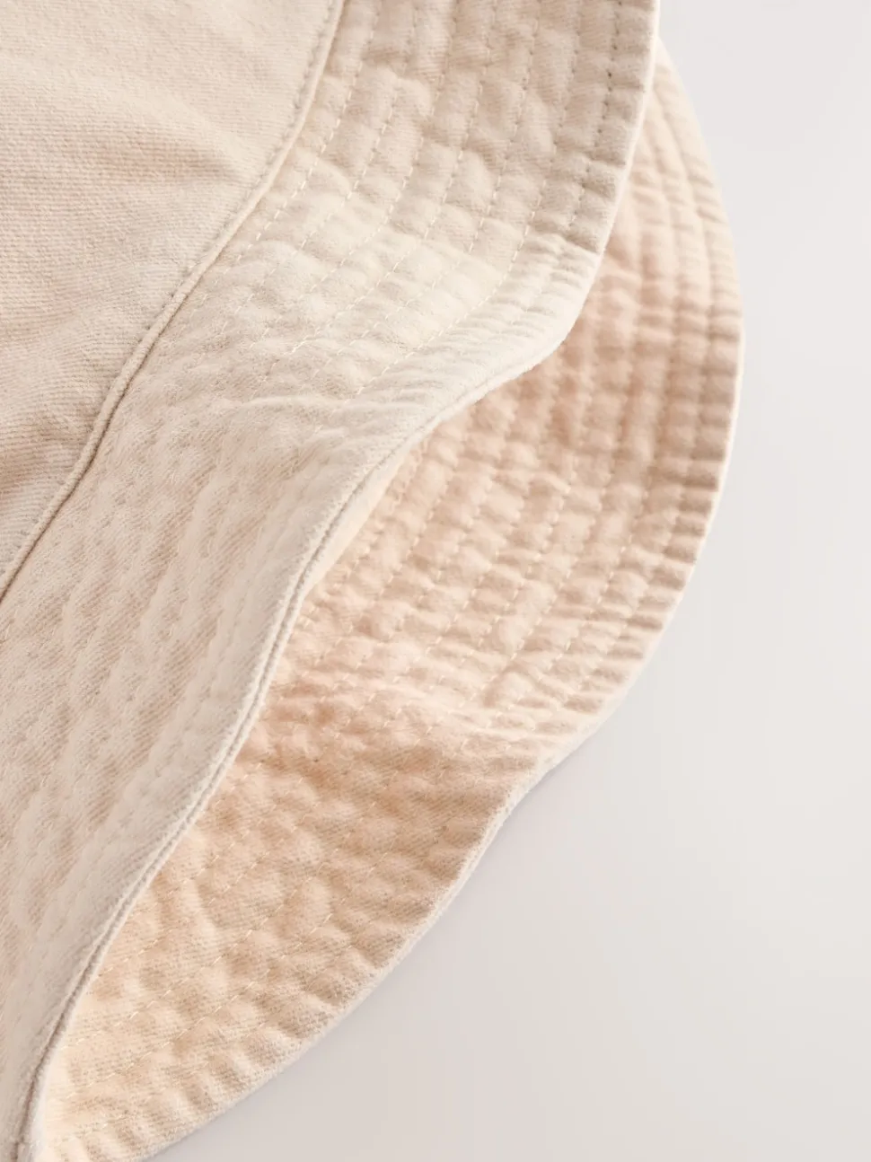 Cream 100% Cotton Bucket Hat (3mths-16yrs)
