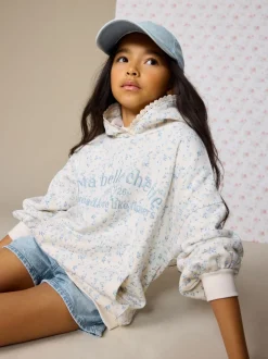 Cream Ditsy Flower Hoodie (3-16yrs)