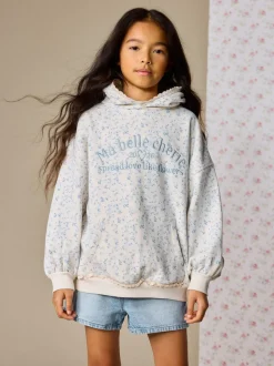 Cream Ditsy Flower Hoodie (3-16yrs)