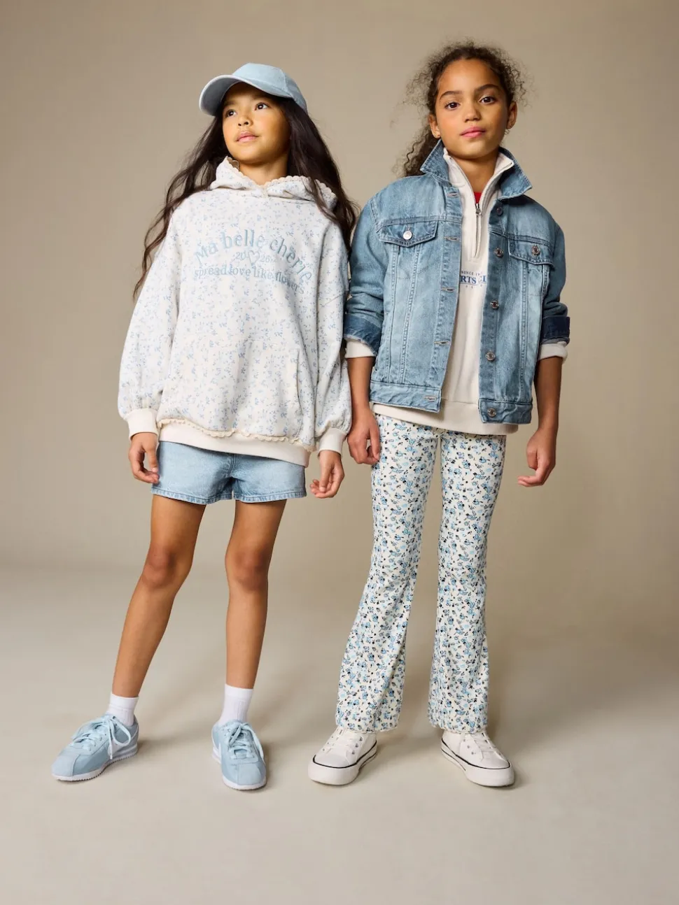 Cream Ditsy Flower Hoodie (3-16yrs)