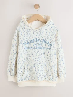 Cream Ditsy Flower Hoodie (3-16yrs)