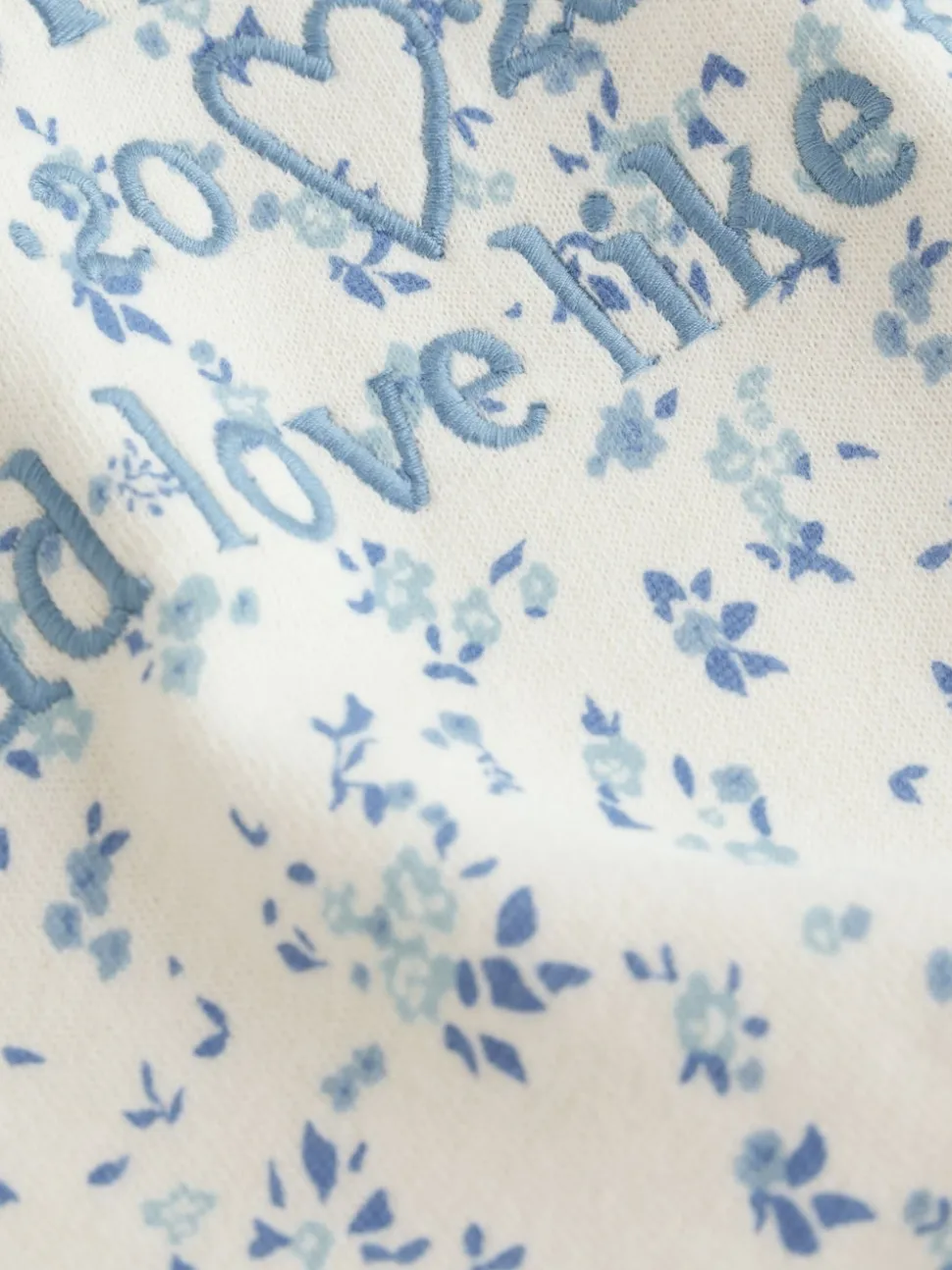 Cream Ditsy Flower Hoodie (3-16yrs)
