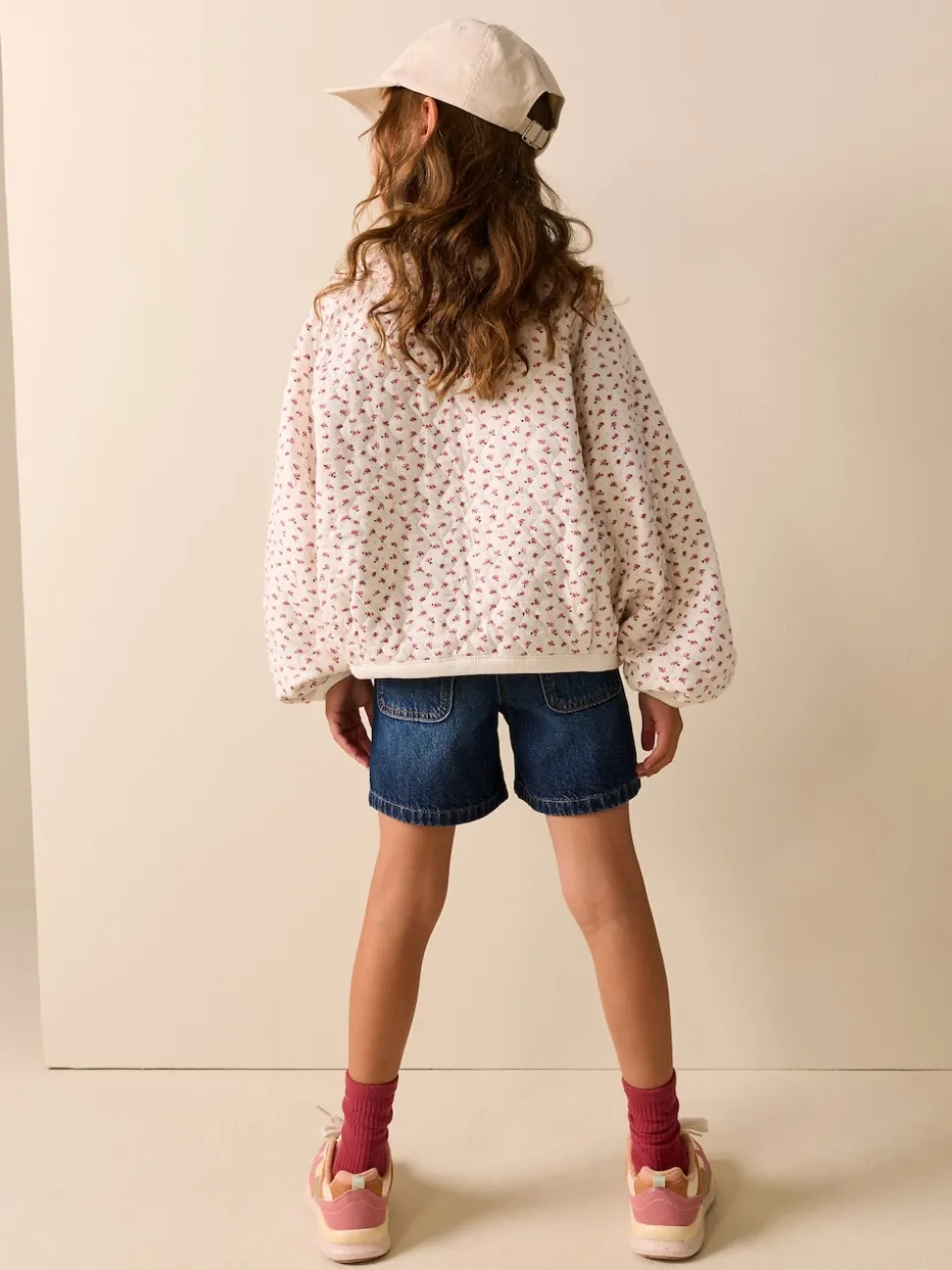 Cream Flower Ditsy Quilted Sweatshirt (3-16yrs)