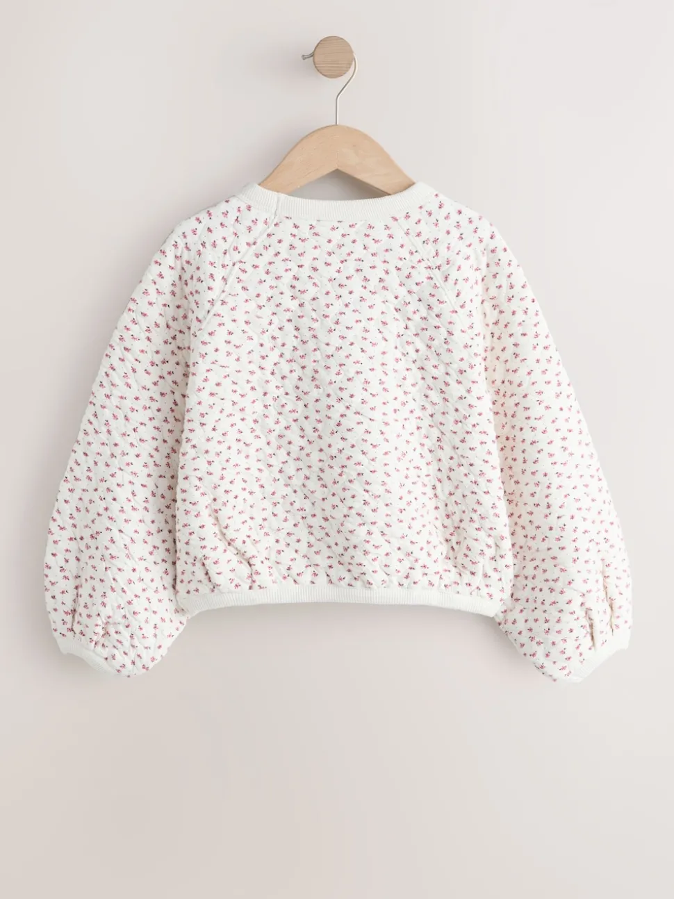 Cream Flower Ditsy Quilted Sweatshirt (3-16yrs)