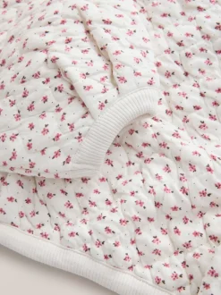 Cream Flower Ditsy Quilted Sweatshirt (3-16yrs)