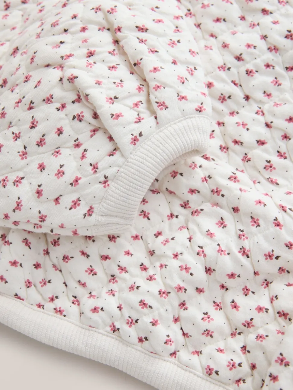 Cream Flower Ditsy Quilted Sweatshirt (3-16yrs)