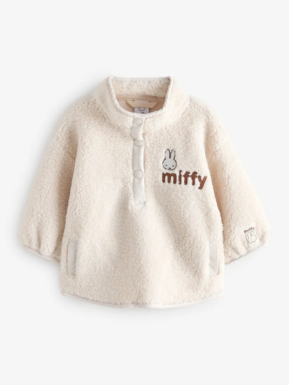 Cream Miffy Half Popper Fleece (3mths-7yrs)