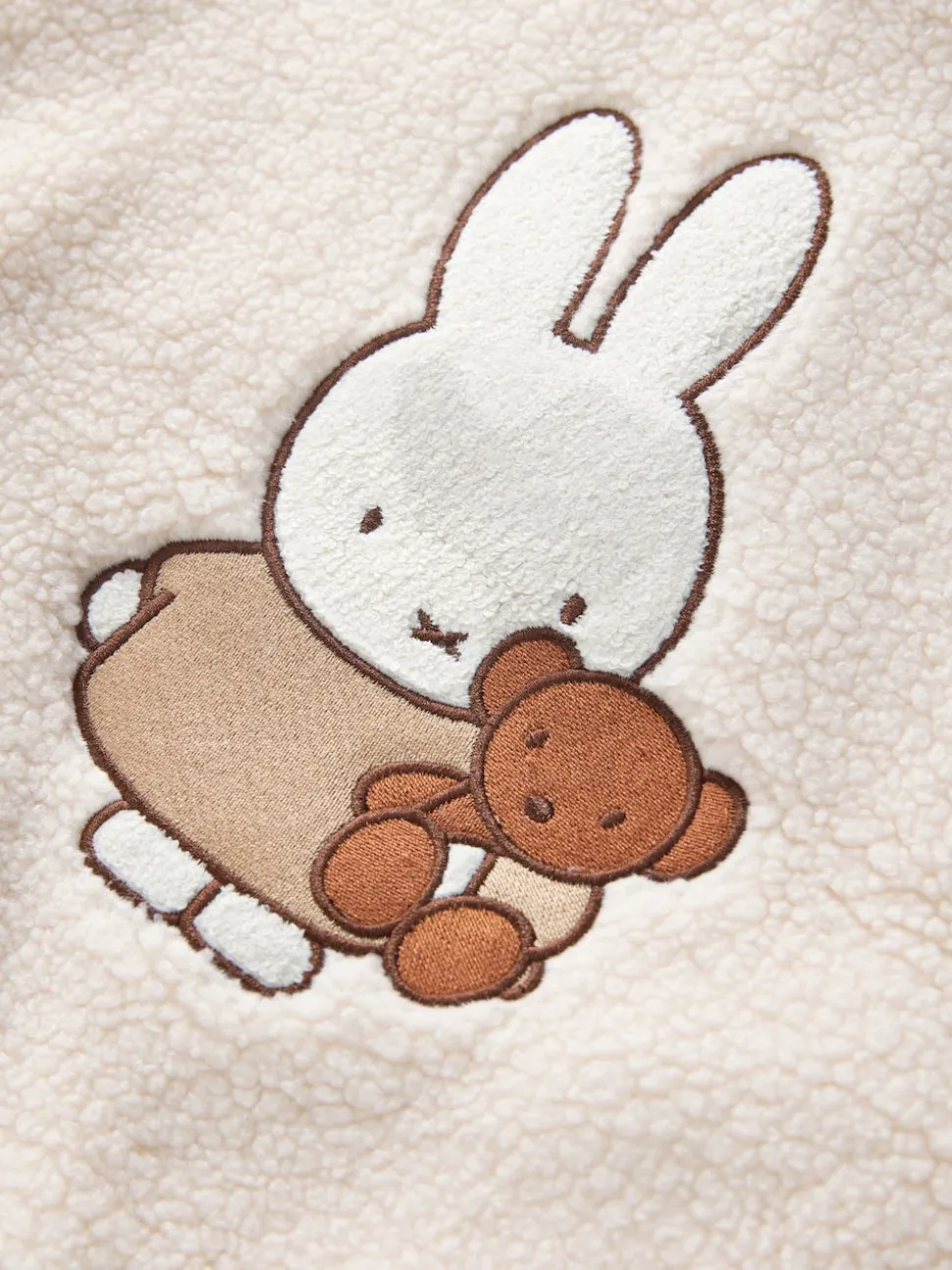 Cream Miffy Half Popper Fleece (3mths-7yrs)