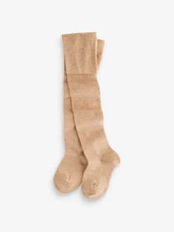 Cream/Neutral 3 Pack Cotton Rich Tights