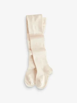 Cream/Neutral 3 Pack Cotton Rich Tights