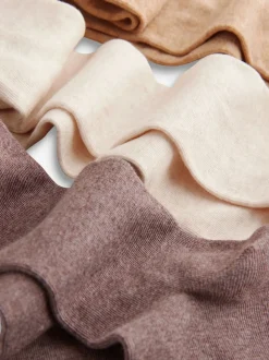 Cream/Neutral 3 Pack Cotton Rich Tights