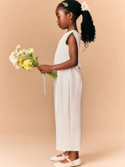 Cream Occasion Jumpsuit (3-16yrs)