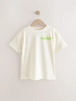 Cream Oversized Graphic Print T-Shirt (3-16yrs)