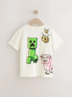 Cream Oversized Graphic Print T-Shirt (3-16yrs)