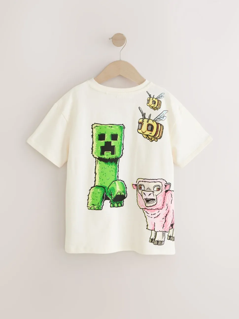 Cream Oversized Graphic Print T-Shirt (3-16yrs)