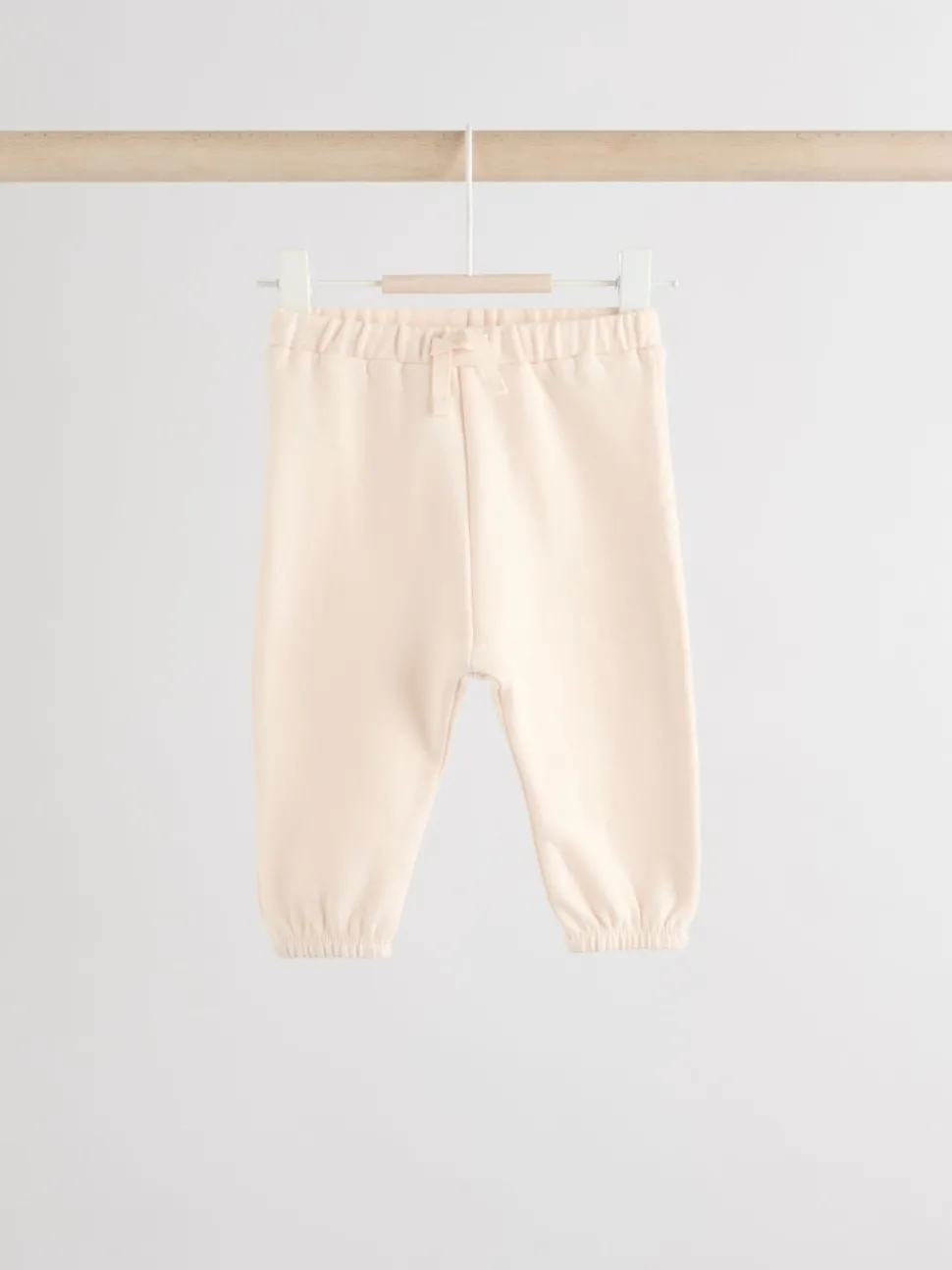 Cream/Pink Baby Sweatshirt & Joggers 6 Piece Set (0mths-2yrs)