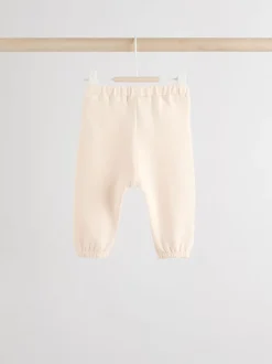Cream/Pink Baby Sweatshirt & Joggers 6 Piece Set (0mths-2yrs)