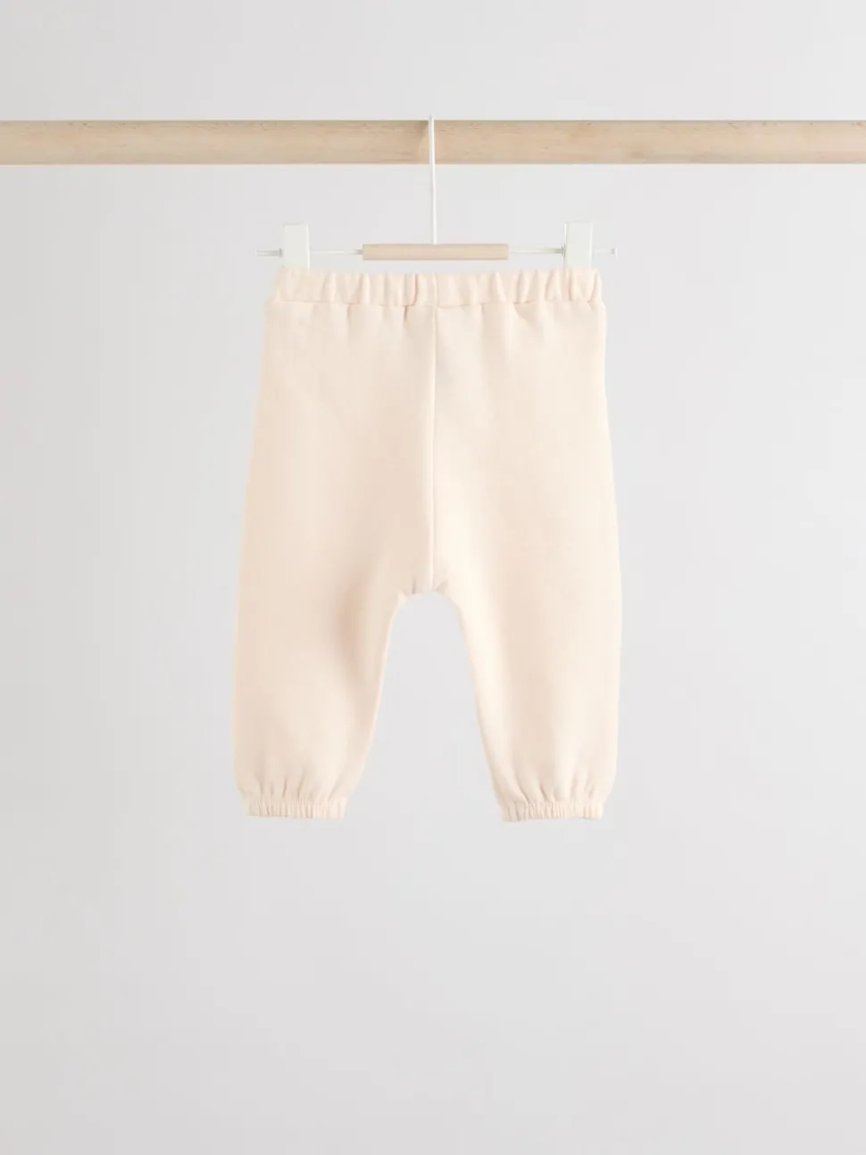 Cream/Pink Baby Sweatshirt & Joggers 6 Piece Set (0mths-2yrs)