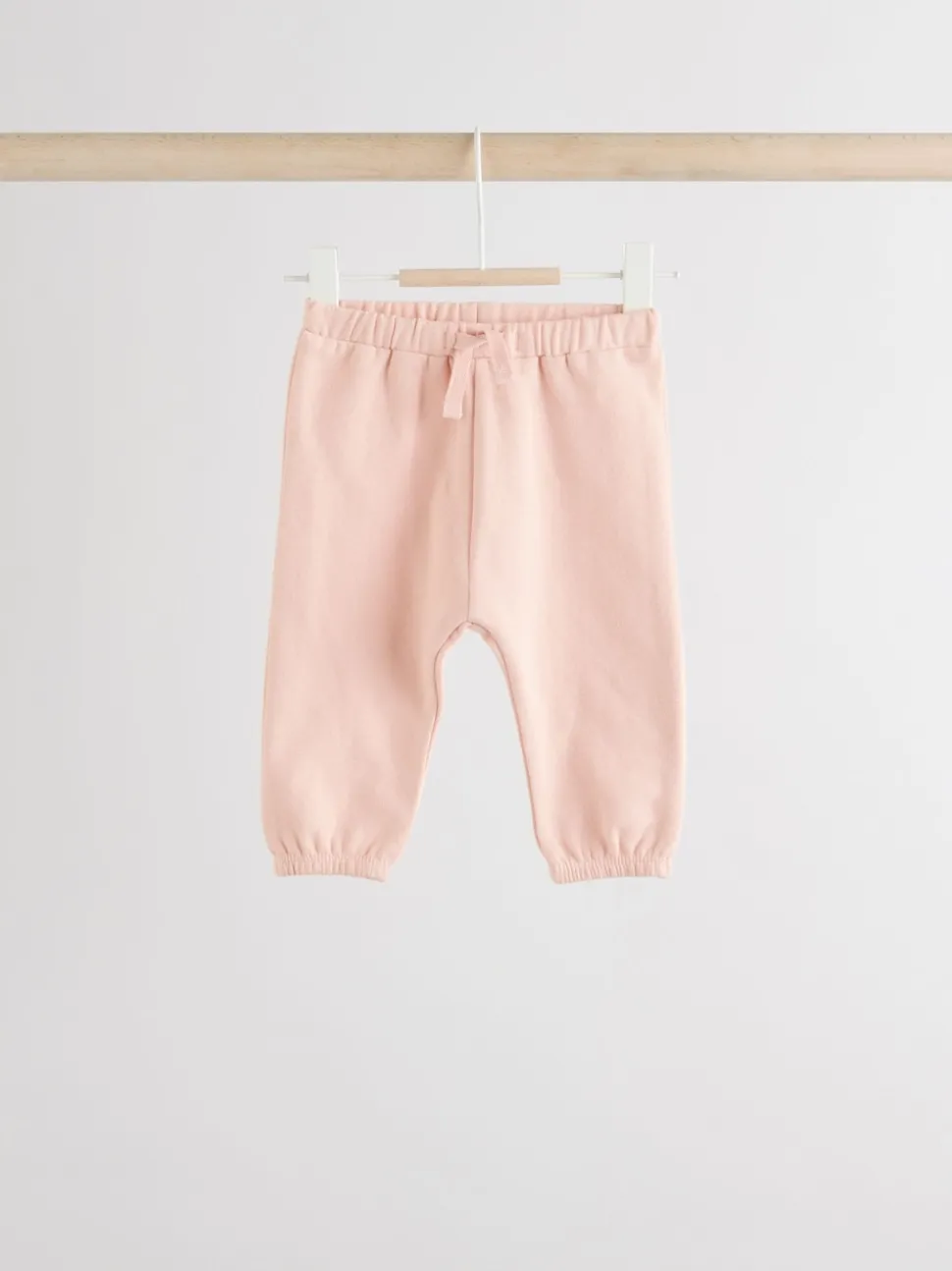 Cream/Pink Baby Sweatshirt & Joggers 6 Piece Set (0mths-2yrs)