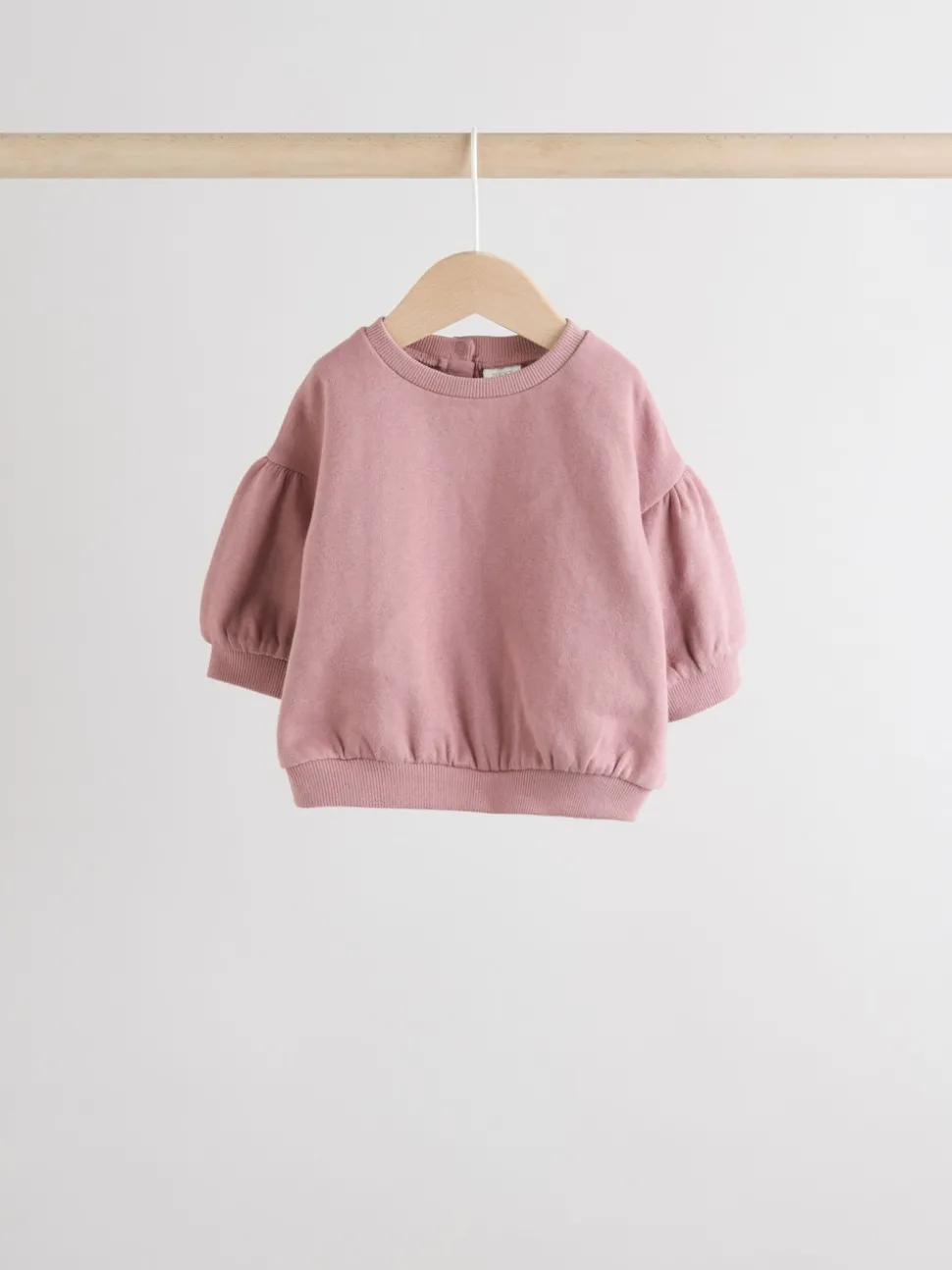 Cream/Pink Baby Sweatshirt & Joggers 6 Piece Set (0mths-2yrs)