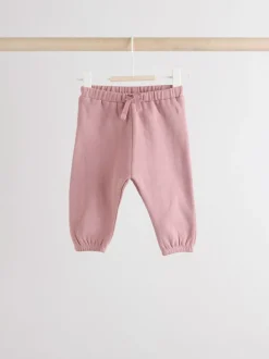 Cream/Pink Baby Sweatshirt & Joggers 6 Piece Set (0mths-2yrs)