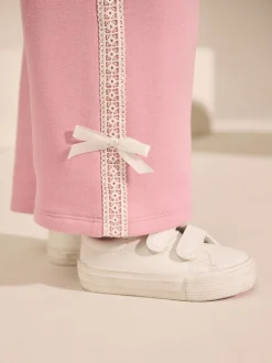 Cream/Pink Barbie Sweatshirt & Wide Leg Joggers Set (3mths-7yrs)