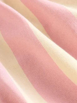 Cream/ Pink Stripe Baby Dungarees and Bodysuit Set 2 Piece (0mths-3yrs)