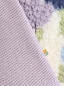 Cream/Purple Tulip Baby Fleece Tops and Leggings Set 2 Piece (0mths-2yrs)