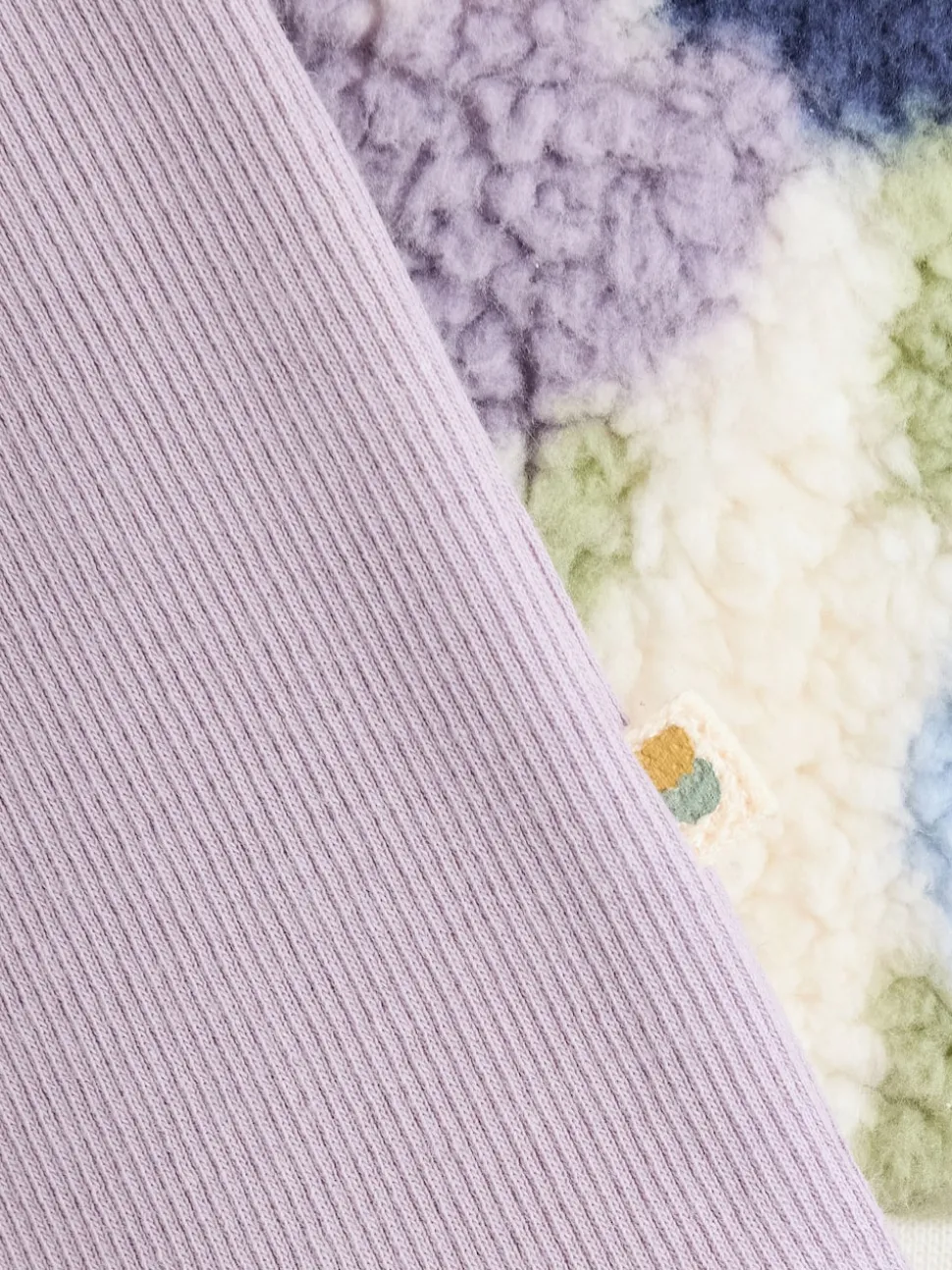 Cream/Purple Tulip Baby Fleece Tops and Leggings Set 2 Piece (0mths-2yrs)