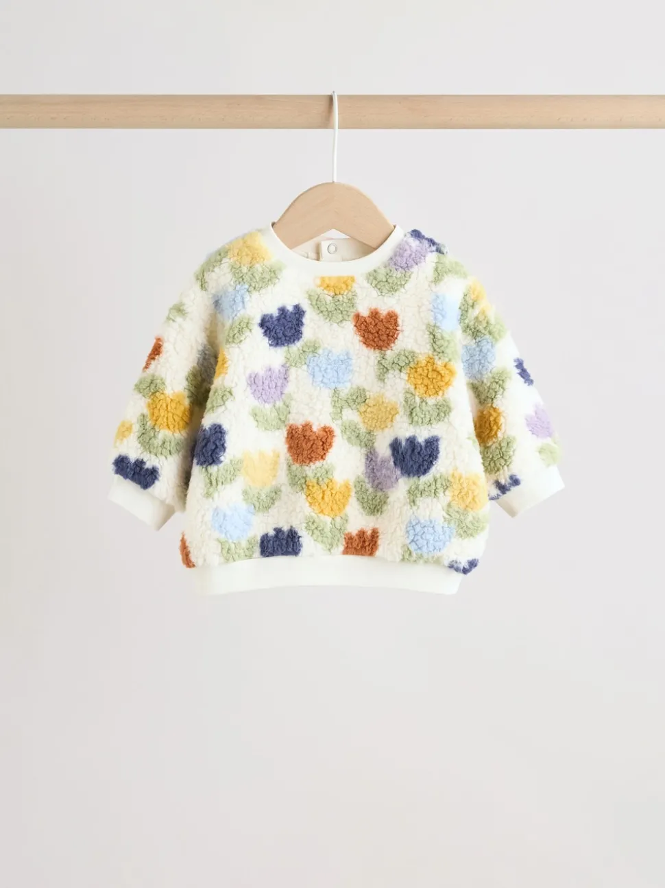 Cream/Purple Tulip Baby Fleece Tops and Leggings Set 2 Piece (0mths-2yrs)