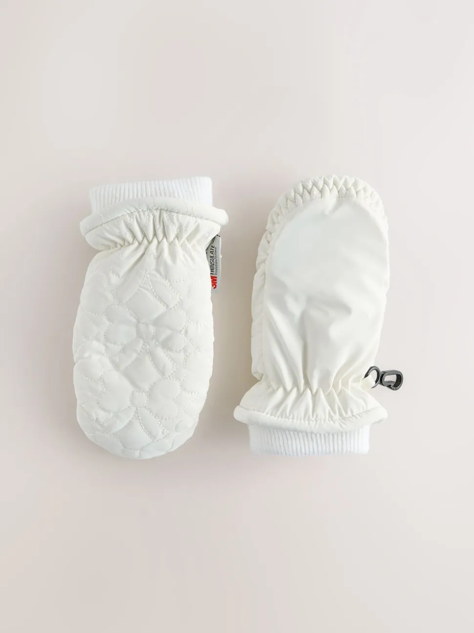 Cream Ski Mittens (3mths-6yrs)