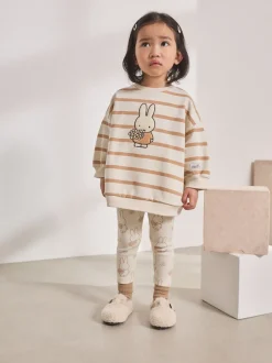 Cream Stripe Miffy Sweatshirt & Leggings Set (3mths-7yrs)