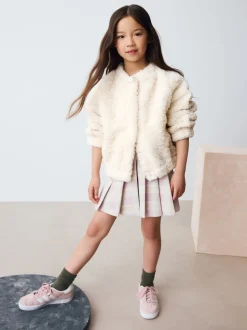 Cream Sunflower Borg Jacket (3-16yrs)