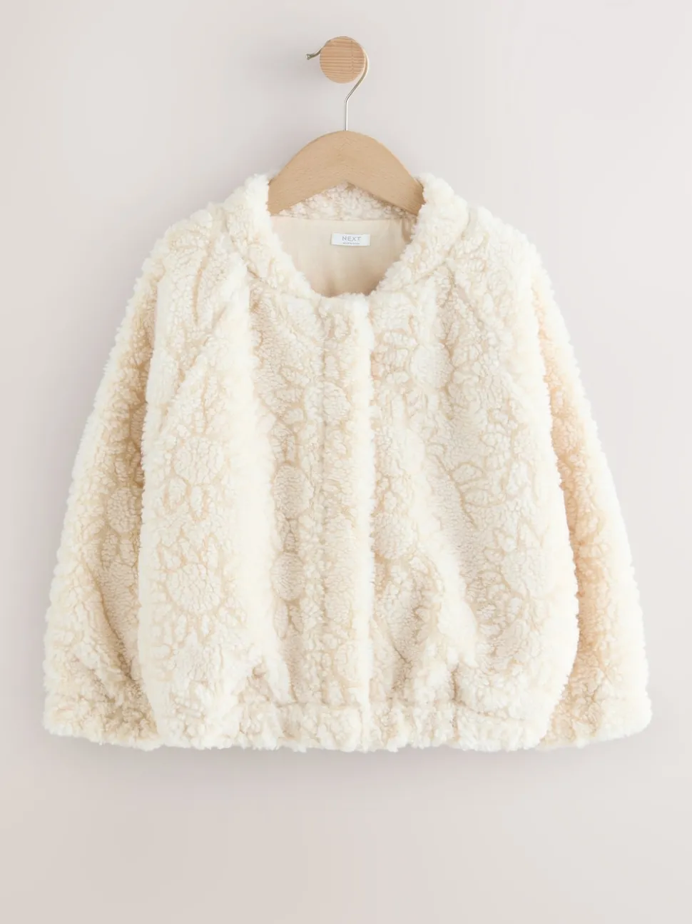 Cream Sunflower Borg Jacket (3-16yrs)