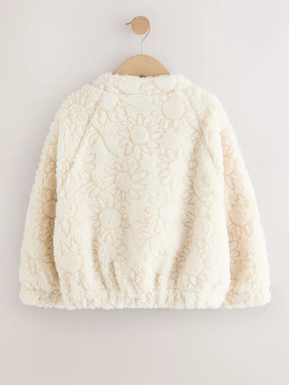 Cream Sunflower Borg Jacket (3-16yrs)