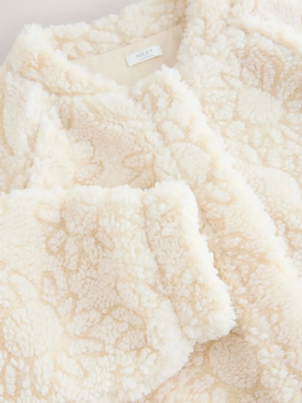 Cream Sunflower Borg Jacket (3-16yrs)