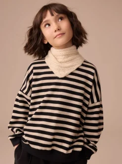 Cream Triangle Tie Scarf (3-16yrs)