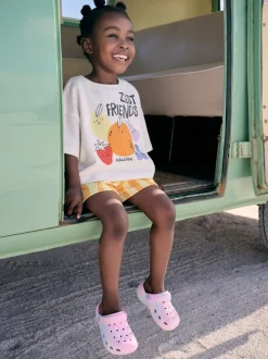 Cream Zest Friends Fruit Top & Shorts Set (3mths-7yrs)