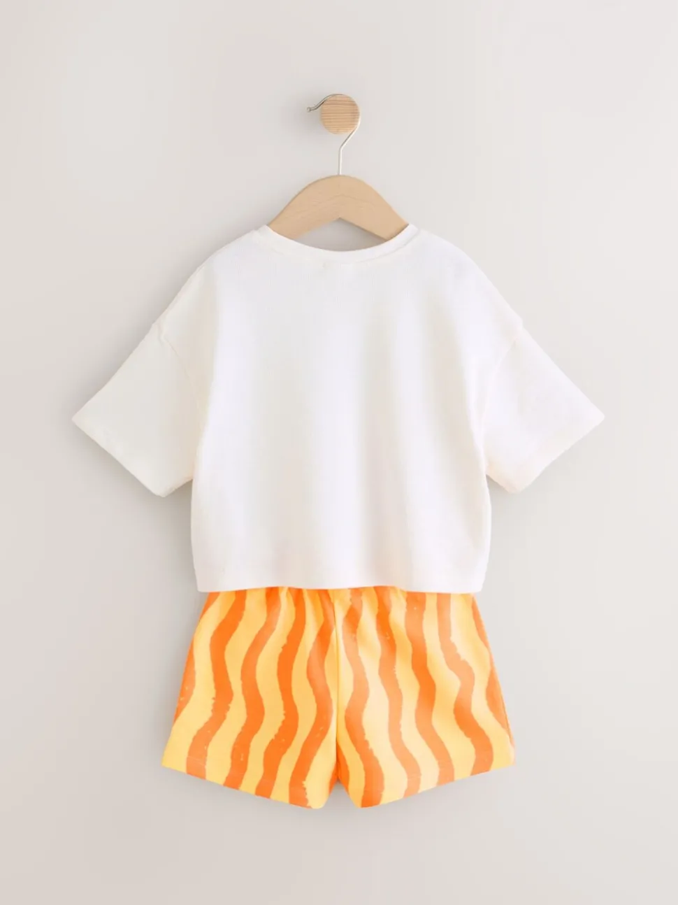 Cream Zest Friends Fruit Top & Shorts Set (3mths-7yrs)