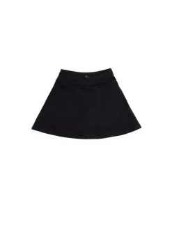 Danskin Cross Front Tennis Black Skirt With Built In Shorts
