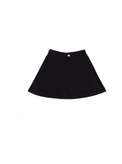 Danskin Cross Front Tennis Black Skirt With Built In Shorts