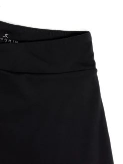 Danskin Cross Front Tennis Black Skirt With Built In Shorts