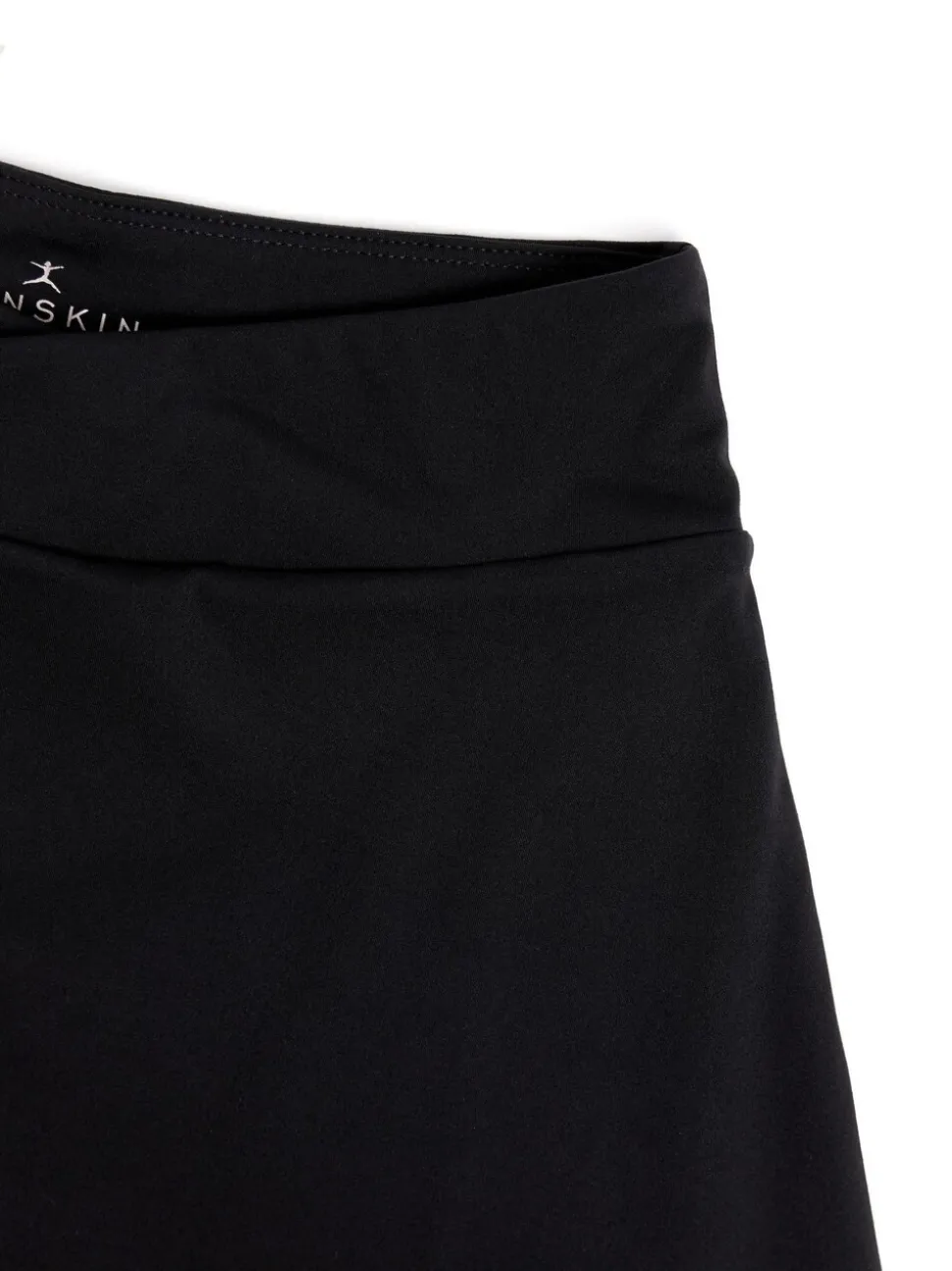 Danskin Cross Front Tennis Black Skirt With Built In Shorts