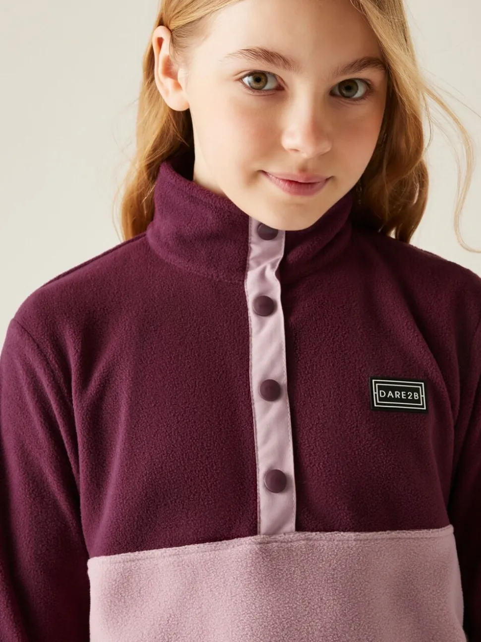 Dare 2b Pink Zesty Quarter Zip Hi Pile Fleece