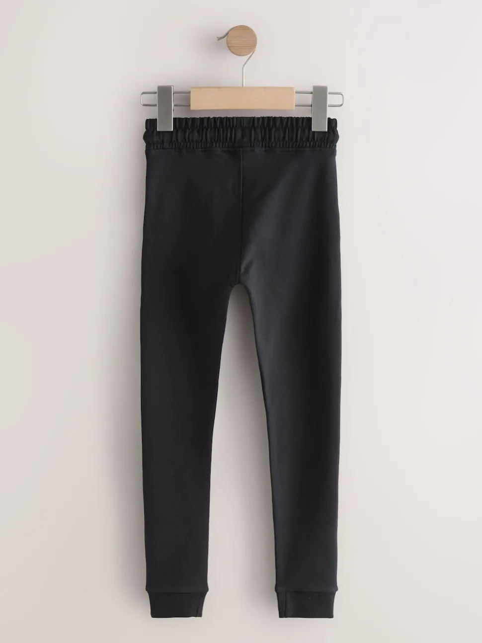 Dark Black Longer Length Skinny Fit Joggers (3-16yrs)