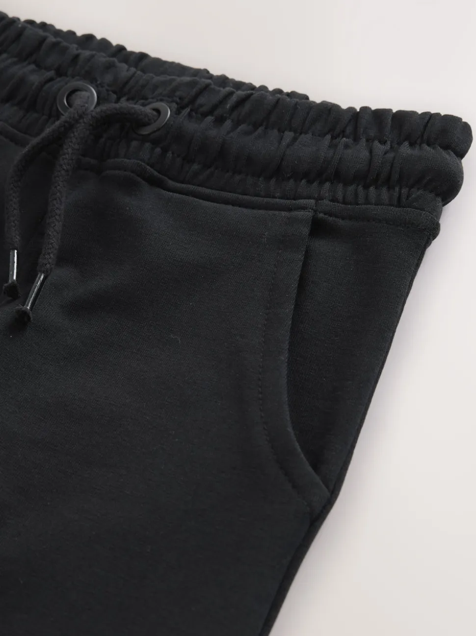 Dark Black Longer Length Skinny Fit Joggers (3-16yrs)