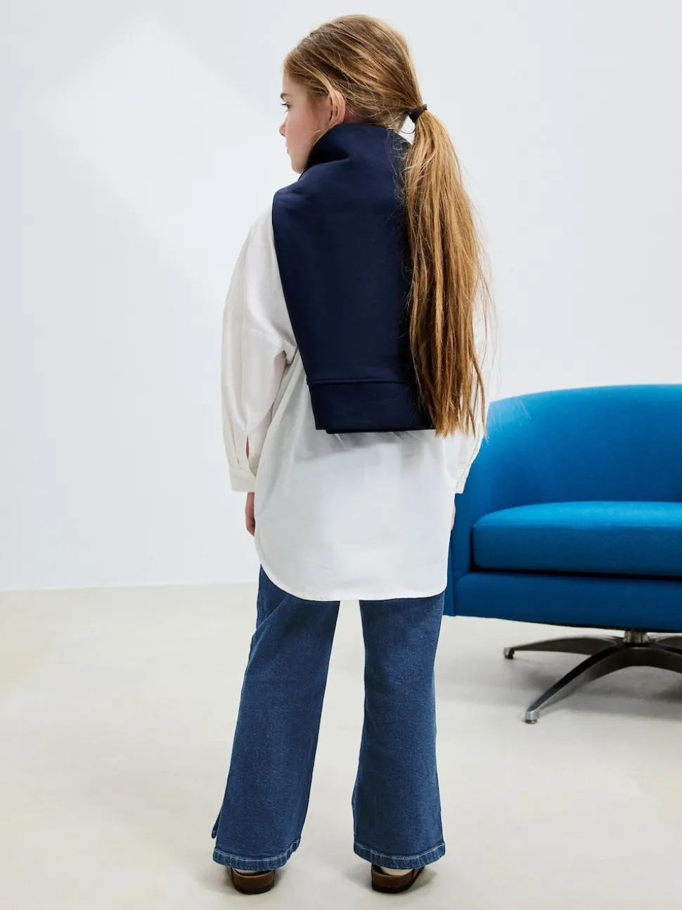 Dark Blue Flare Jeans (3-16yrs)
